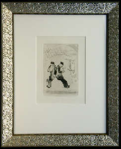 [Grossbild XXL Chagall Original-Radierung 'La Gourmandise - Die Vllerei' #R11]