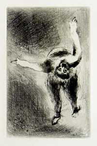 [Grossbild Chagall Original-Radierung La Colre - Die Raserei #R3]