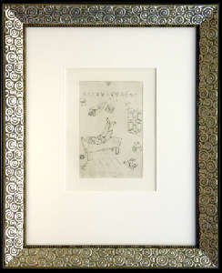 [Grossbild XXL Chagall Original-Radierung 'La Paresse - Die Faulheit' #R6]