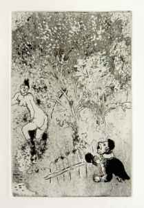 [Grossbild Chagall Original-Radierung LEnvie - Die Gier #R9]