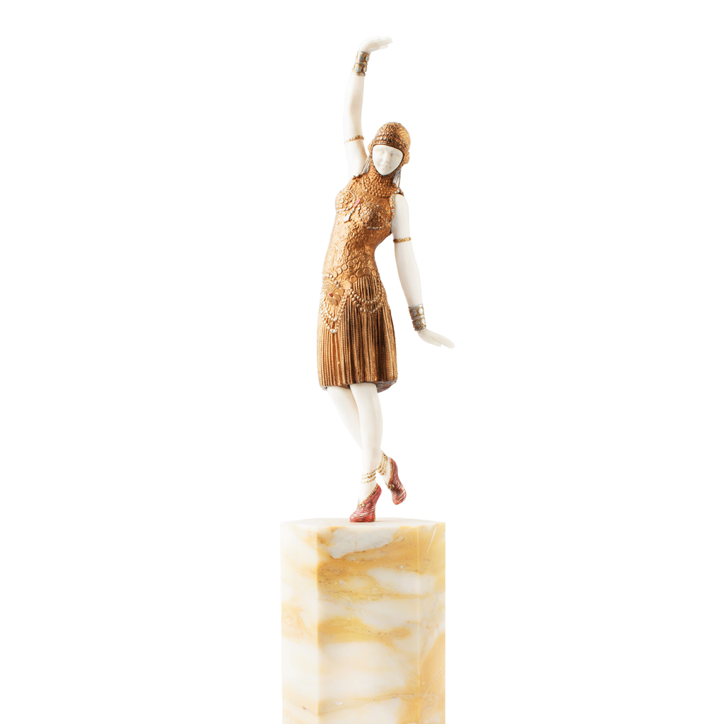 „Dancer of Lebanon“, Démetre Chiparus, Frankreich 1925, Bronze mit Elfenbein